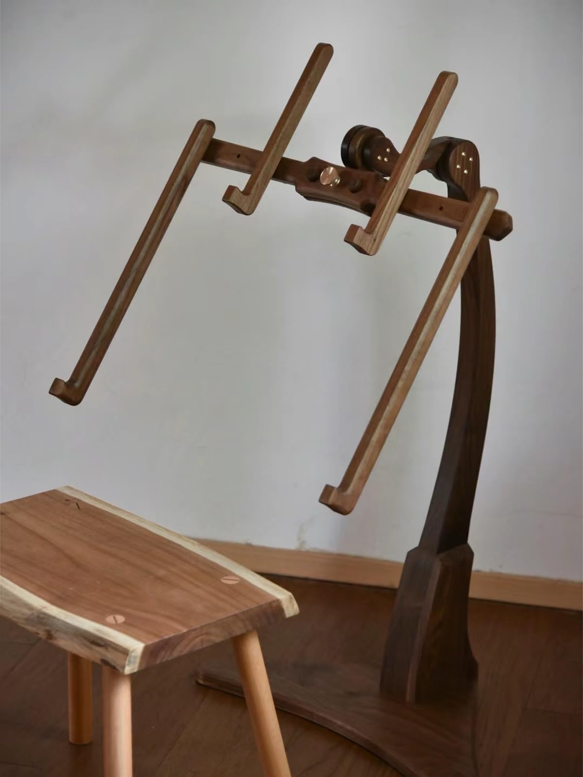 Bastidor para Bordar Soporte De Bordado De Madera Maciza para Suelo, Soporte De Punto De Cruz De Ángulo Ajustable, Adecuado para Artesanía Y Costura