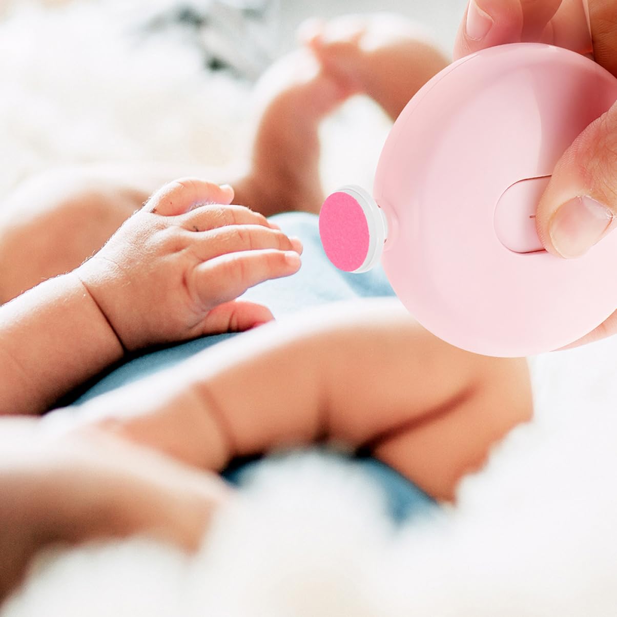 NIYANGLE 24Pcs Nail Trimmer Replacement Pads Electric Nail File Grinding Heads for Safe Sandpaper Material Easy to Use Compatible with Electric Nail Files