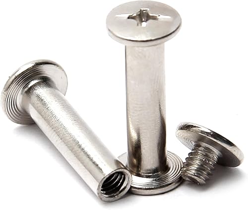 Miniatura 6 de Aicosineg Tornillos Phillips M5x20mm Phillips, hebilla de cinturón, tornillos de acero al carbono, cabeza cruzada, tornillos Chicago, cierre de