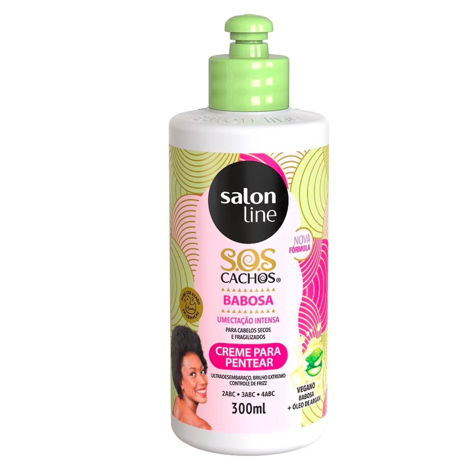 Salon Line - Linha Tratamento (SOS Cachos) - Creme para Pentear Babosa 300 Ml - (Salon Line - Treatment (SOS Curls) Collection - Aloe Vera Combing Cream Net 10.58 Oz)