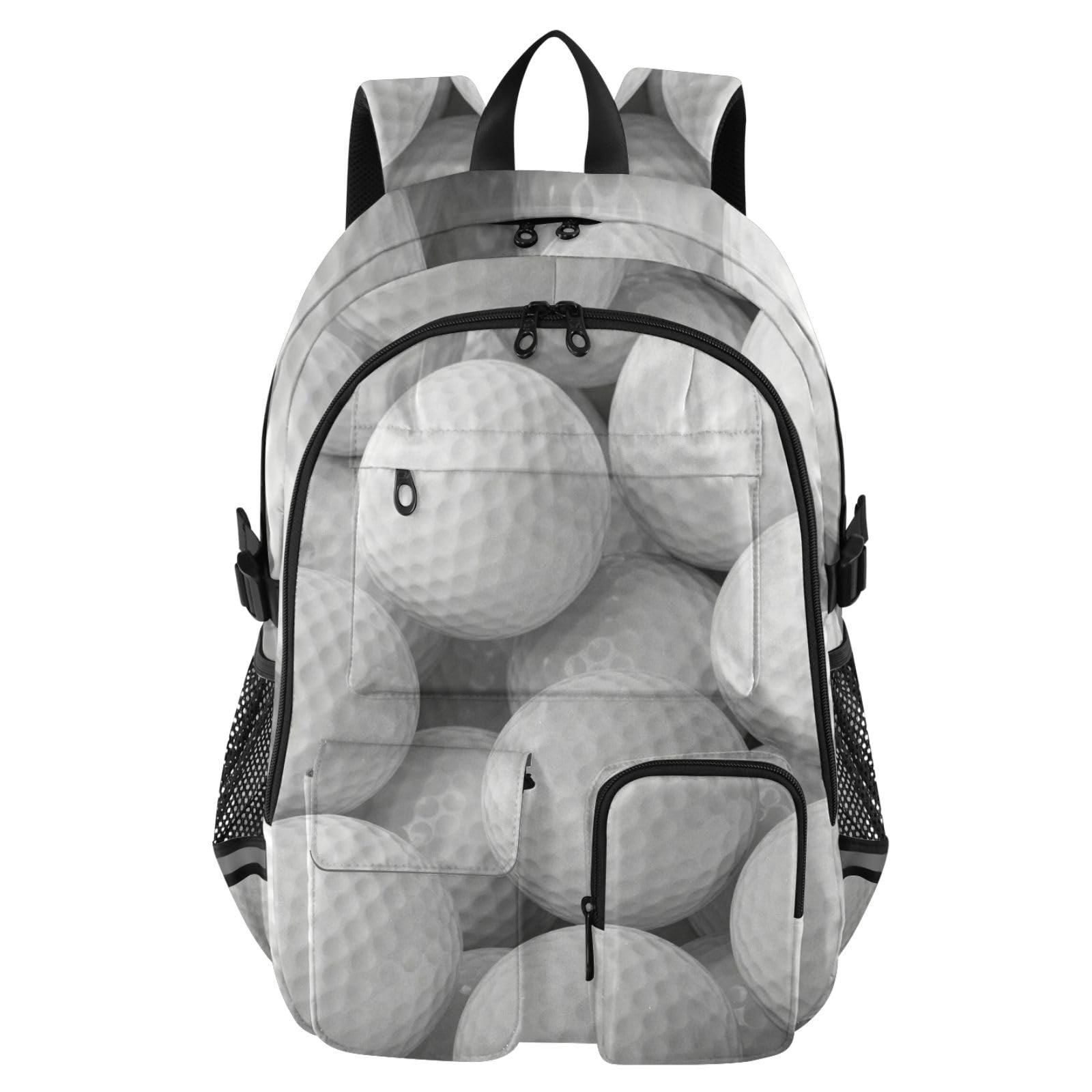 Mochila para portátil de 17.5 pulgadas con estampado de golf resistente 8