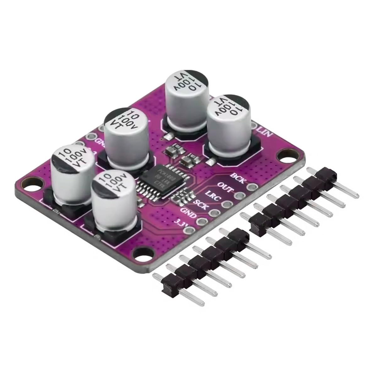 Modulo amplificatore PCM1808 a 24 bit, decodificatore di ingresso analogico single-ended ADC stereo audio con rapporto segnale/rumore di 99 dB