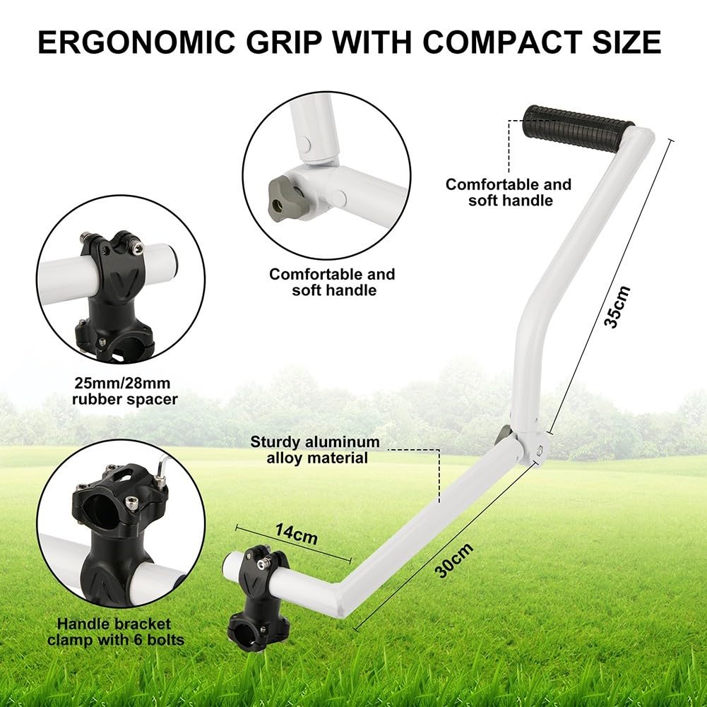 SPORTARC Impugnatura per decespugliatore, manico regolabile per decespugliatore, in lega di alluminio, strumento da giardino, R954A88BV9R3L98L6PPDVT1GLU9Y3
