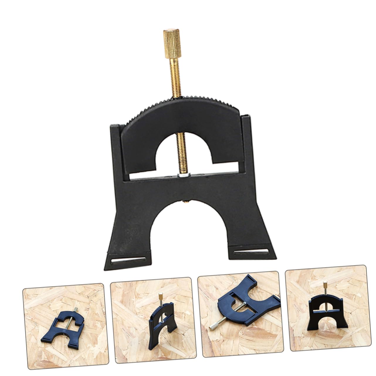 Ponticello per Violoncello B502 Strumento di Regolazione Corde Nero | Strumento per Liutai, Plastico e Ottone, Design Preciso per Cambio Ponte e Controllo Intonazione