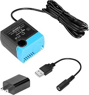 SP-400LV Cat Water Fountain Pump, Cat Fountain USB Replacement Pump with Adapter Compatible with Ceramic, Butterfly, Seaside, Stainless Steel, 360 Plastic Pet Water Fountain