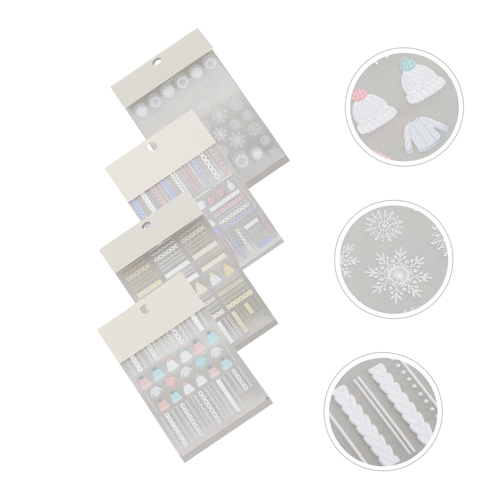 Healvian 12sets Adesivi Unghie Natalizi Con Motivi Di Maglione e Fiocchi Di Decorazioni Per Nail Art Perfetti Per Donne e Ragazze Stile Unico e Creativo Materiale Resistente e Alta