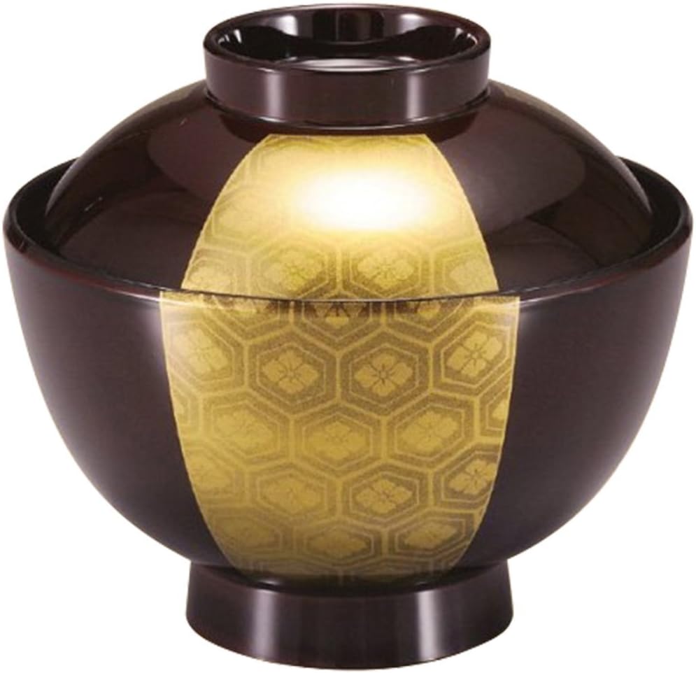 5-225-11 Soup Bowl, Gold, Diameter 4.4 x Height 3.9 inches (11.2 x 9.9 cm), Heat Resistant ABS