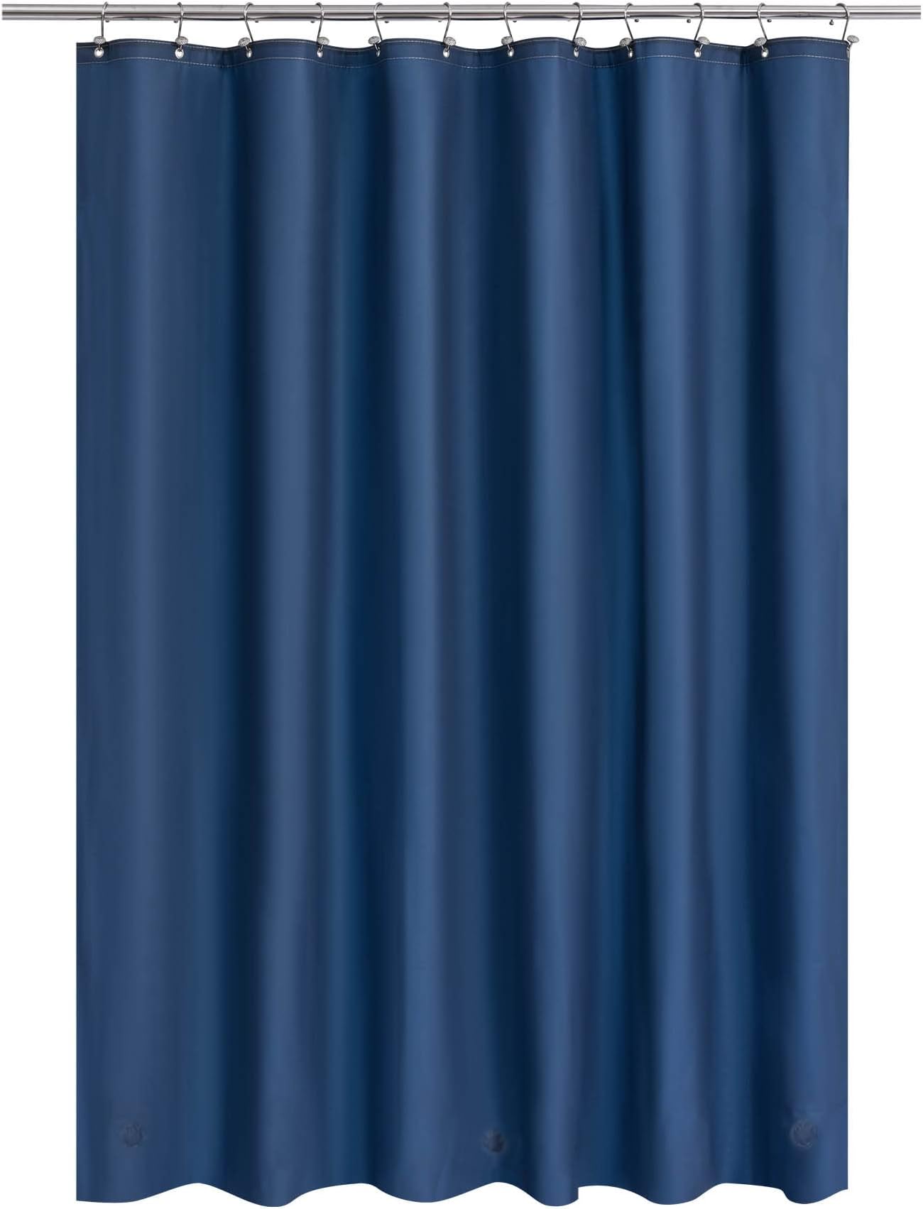 Barossa Design Navy Shower Curtain Liner - Premium PEVA Shower Liner for Bathroom, BPA & PVC Free, No Chemical Smell, Lightweight Standard Size Bath Curtain with 3 Magnets, Metal Grommets - Navy Blue