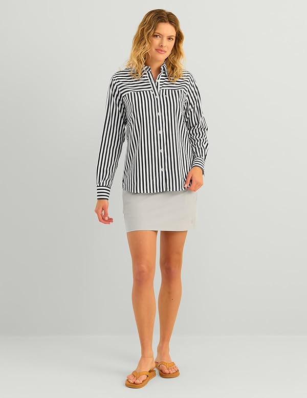 HUK Women's Standard Tide Point Long Sleeve, Button Down Fishing Shirt, Naval Academy, X-Small by HUK - Image 4