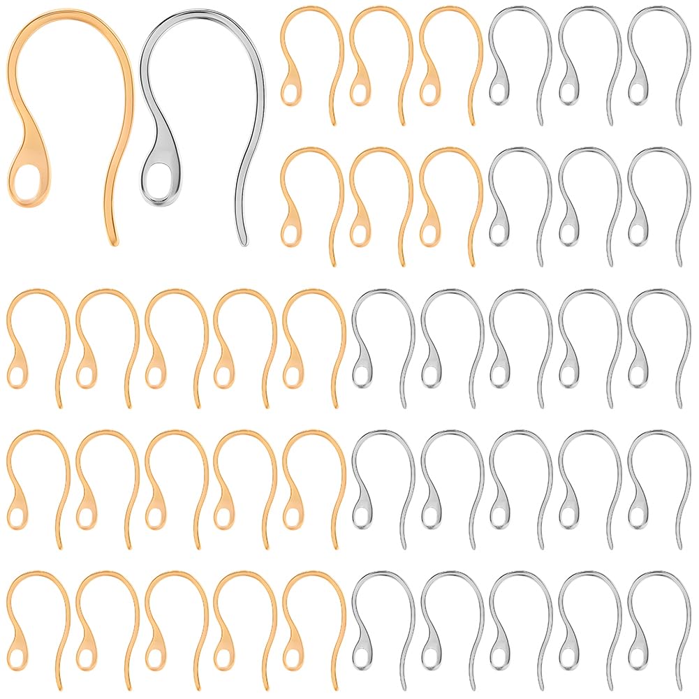 Boucles d'oreilles françaises en acier inoxydable or 18k pour création bijoux