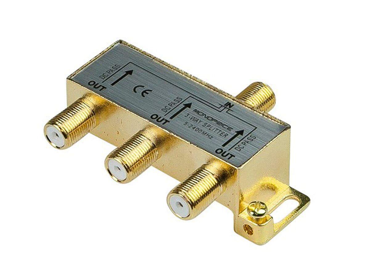 Rocketfish™ 3Way Coaxial Splitter Gold RFG1308 Best Buy, 53 OFF