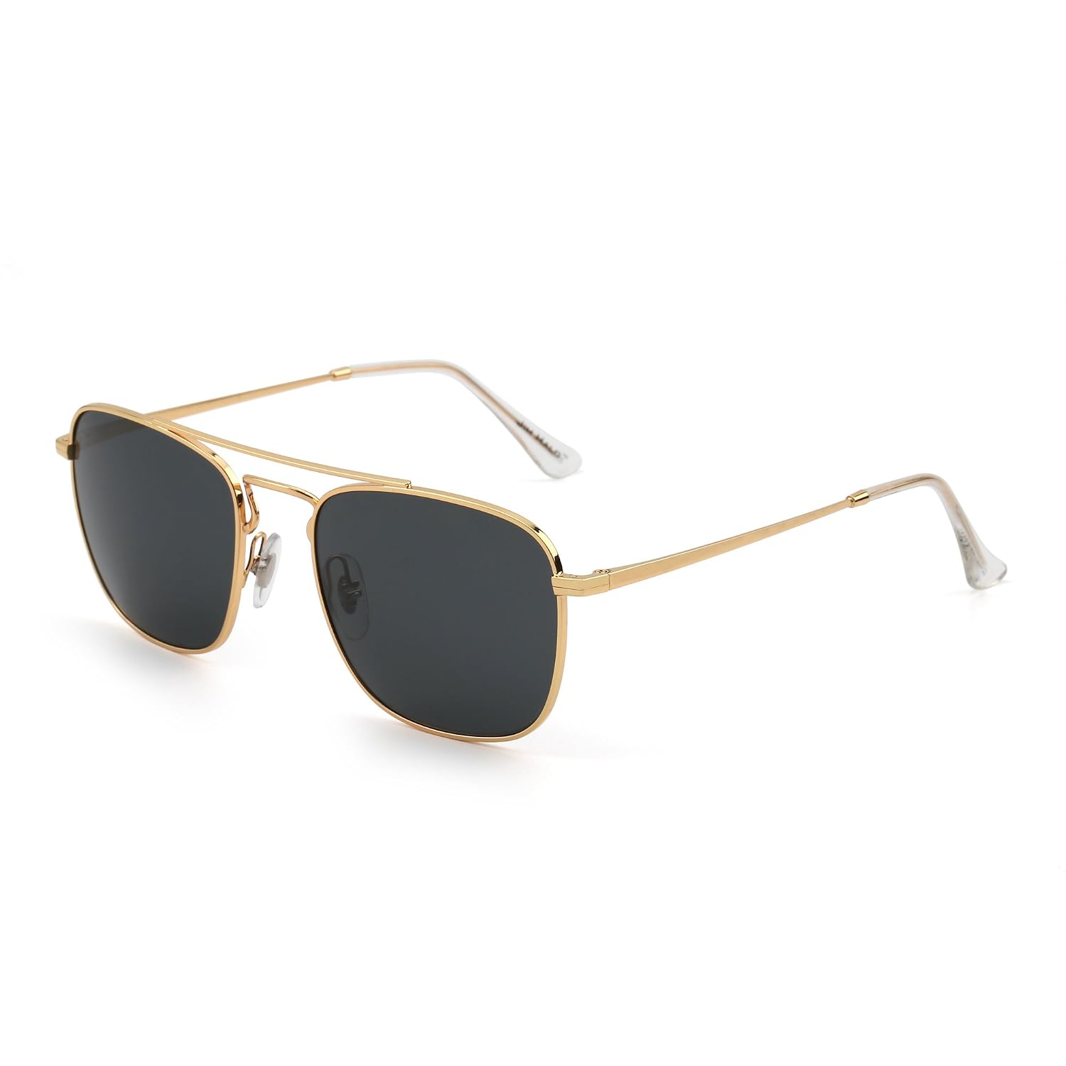 JIM HALO Retro Square Aviator Sunglasses Premium Glass Lens Flat Metal Eyewear Men Women - Review, Price and Buying Guide