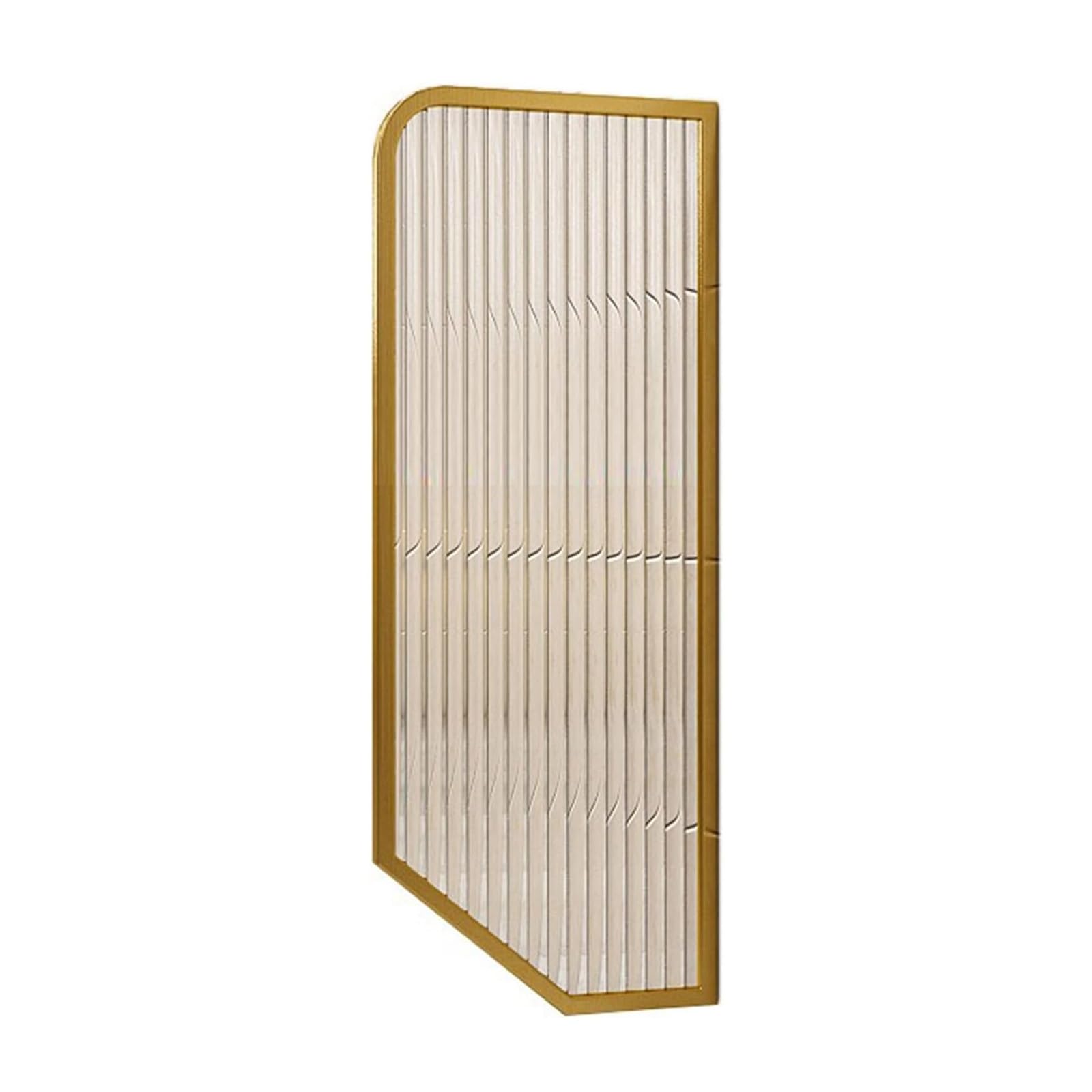 Divisor de pared de separación decorativo elegante en acabado color oro