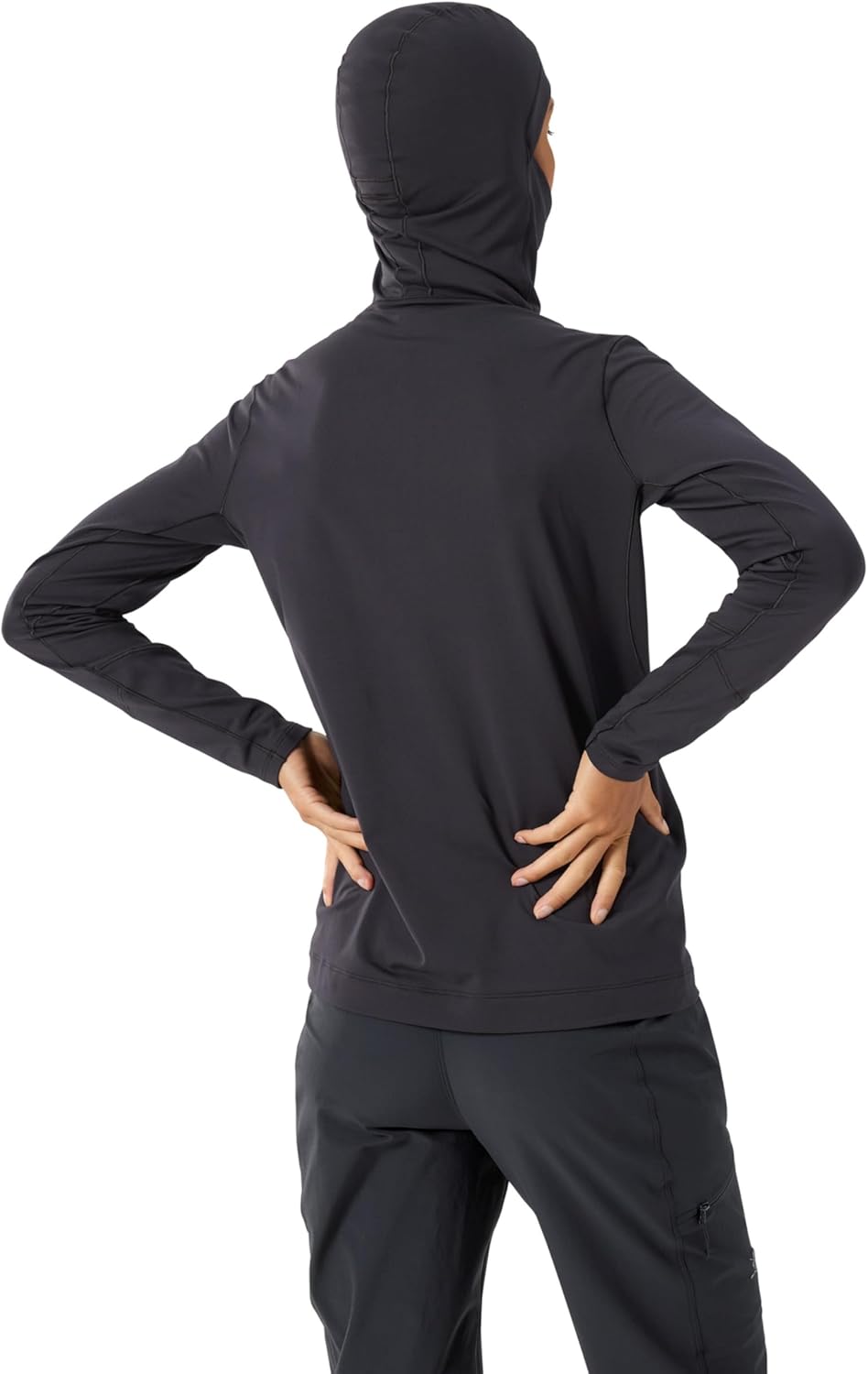 Arc'teryx Rho Hoody Women's | Lightweight Base Layer Hoody | Black, Medium - Image 3