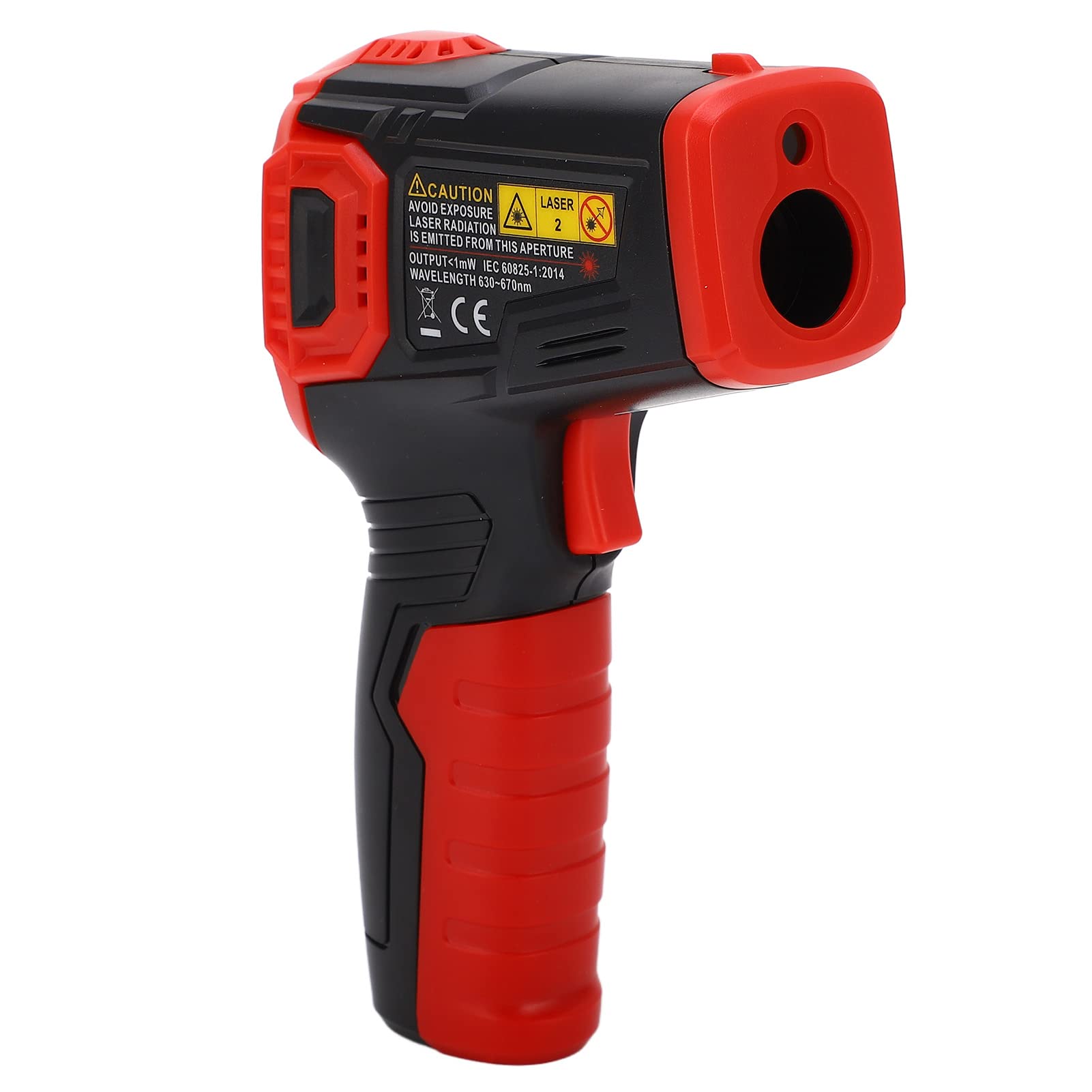 Termómetro infrarrojo con pantalla LCD a color y alarma de luz sonora - Pistola de medición de temperatura sin contacto para procesamiento industrial de metales Preparación de