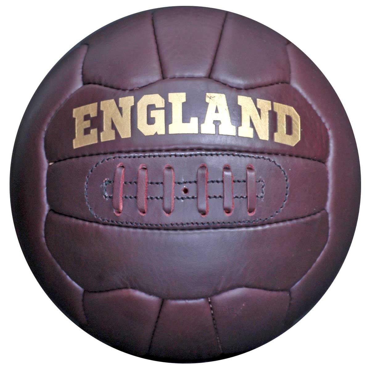 New Vintage Leather Hand Stitched England 18-Panel Football Size 5