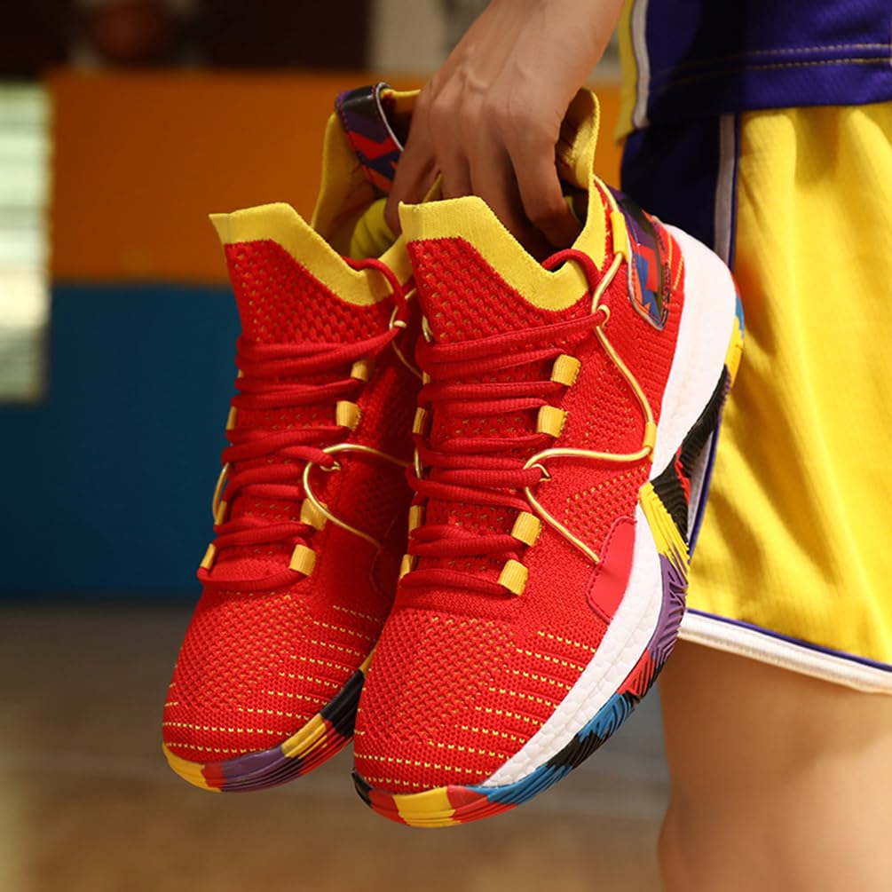 Męskie buty do koszykówki, buty sportowe, amortyzujące wstrząsy, oddychające, do koszykówki, męskie, lekkie buty sportowe, do biegania, antypoślizgowe, sportowe sneakersy, bsk f26, 44 EU