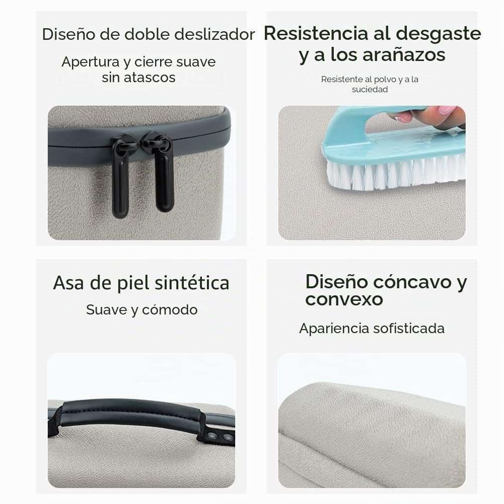 Funda rígida de Viaje para proyector Samsung The Freestyle, Funda de Transporte Compatible con proyector portátil Inteligente Samsung, Gris