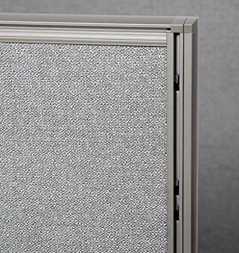 Gof Freestanding Office Partition, Large Fabric Room Divider Panel, 48" W X 60" H #TOP2