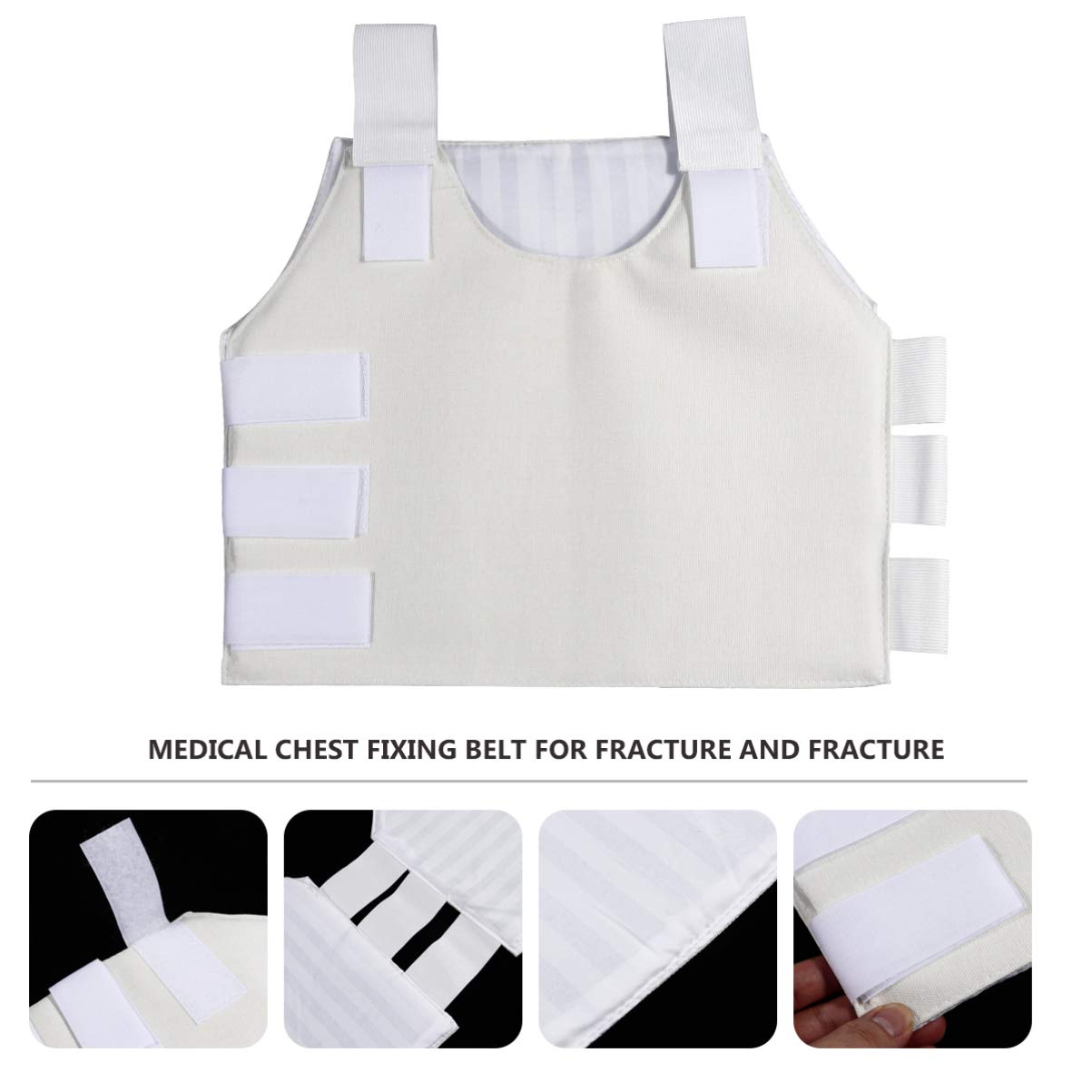 Chest Support Brace for Fracture Protective Rib Belt for Rehabilitation Breathable and Comfortable Elastic Wrap Suitable for Sternum and Rib Fractures