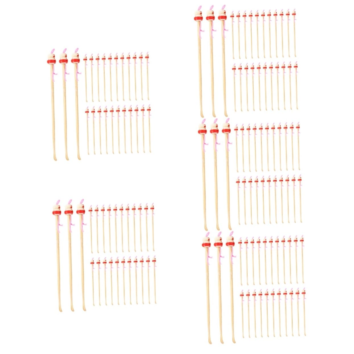 5 Ensembles À Oreille Polyvalentes À Oreille Kit De Retrait De Cire Nettoyage Prendre Élimination De La Cire Nettoyeur Couleur Aléatoire 100 Pièces * 5