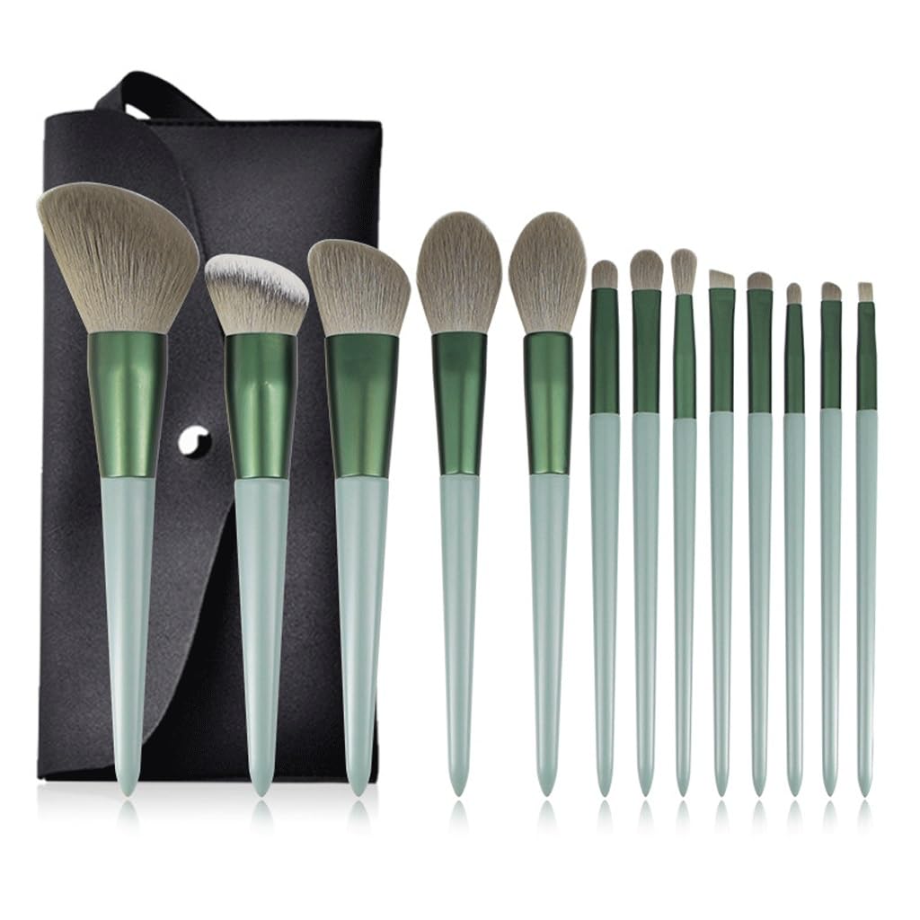 13 Pezzi di Set di pennelli for Il Trucco, pennelli ad Asciugatura Rapida, Strumenti di Bellezza for Fard in Polvere Super Morbido