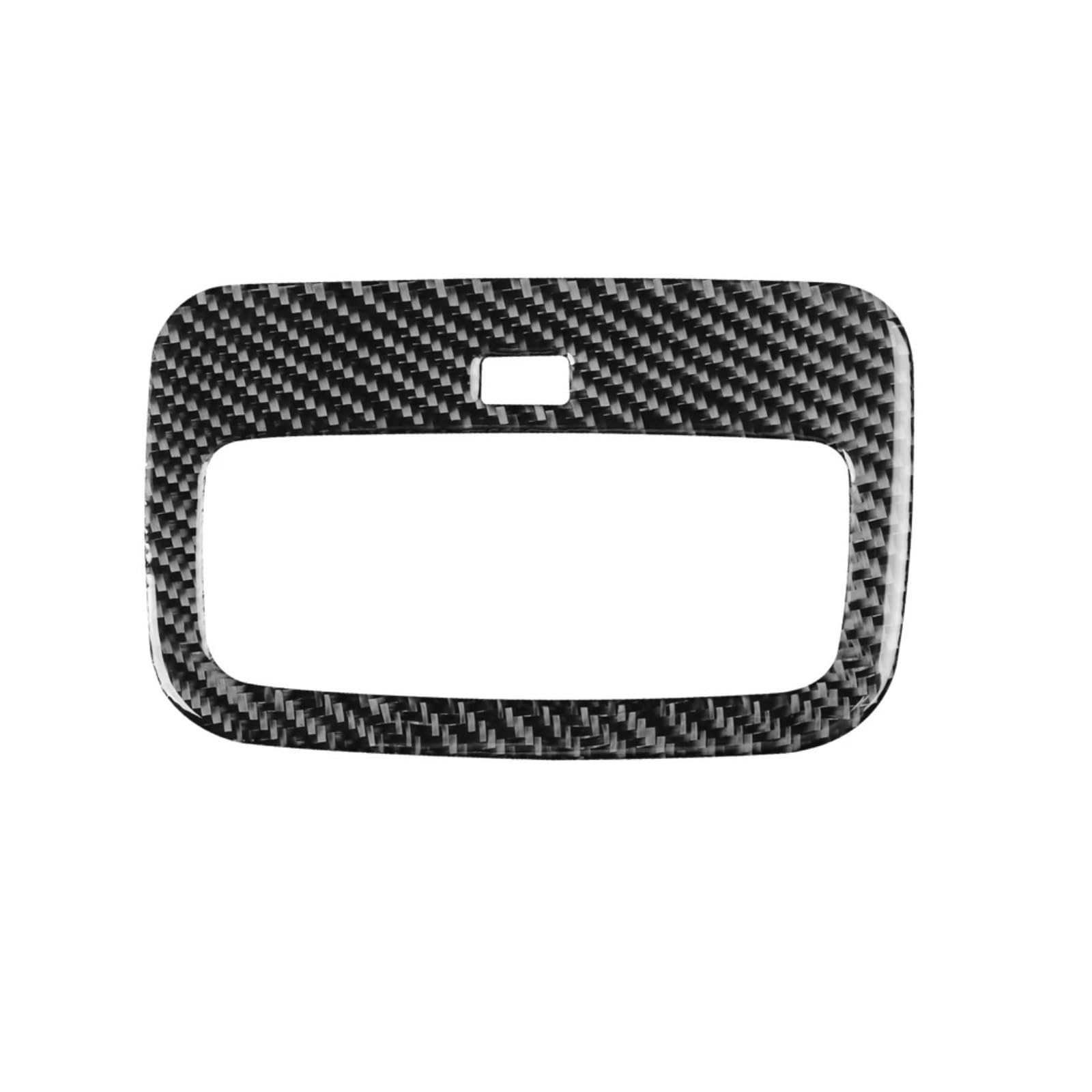 Interior Trim for Toyota for Yaris 2006 2007 2008 2009 2010 2011 Carbon Fiber Car Reading Light Panel Sticker LHD RHD Reading Lamp Outer Trim Auto Central Inner(Black Carbon)