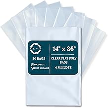 Plymor 3 X 10 (Case Of 1,000), 2 Mil Flat Open Clear Plastic Poly Bags - View #5