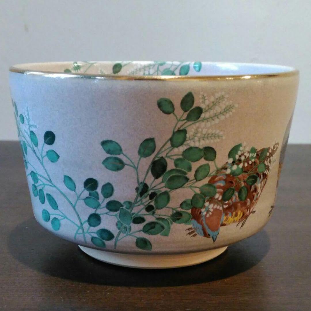 Amazon.co.jp: 山田宴三 作 松平康邦監修 皇居花鳥図 茶碗 九月 萩