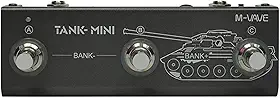 M-VAVE TANK MINI Pedal Multiefeitos para Guitarra/Baixo com 21 Presets, Bluetooth, Bateria Recarregável 7h, Interface Áudio USB, Modelador de Amp e Cab IR - Efeitos Profissionais Portátil