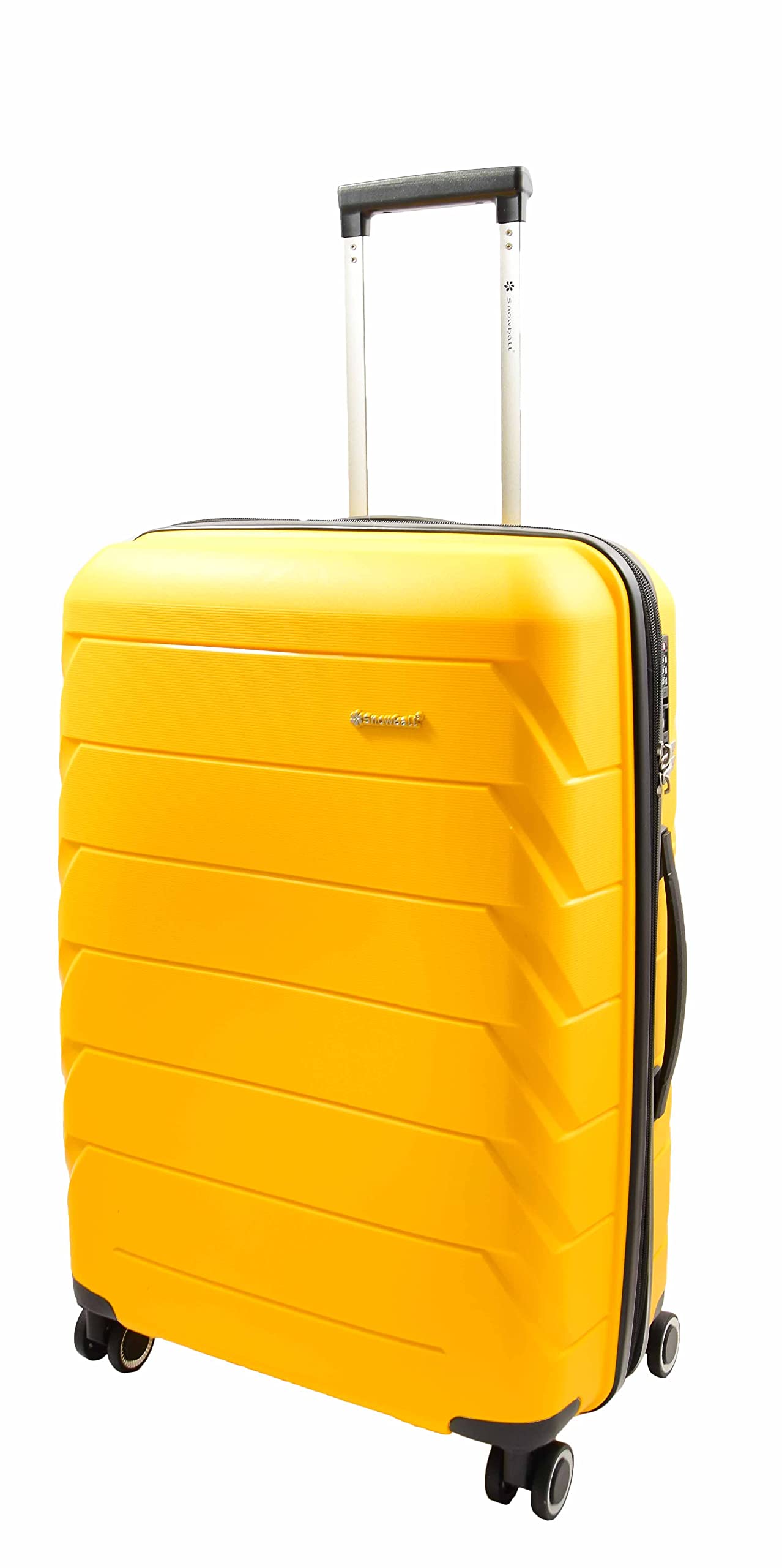 Valise rigide extensible HLG336 jaune : voyagez l'esprit tranquille et léger