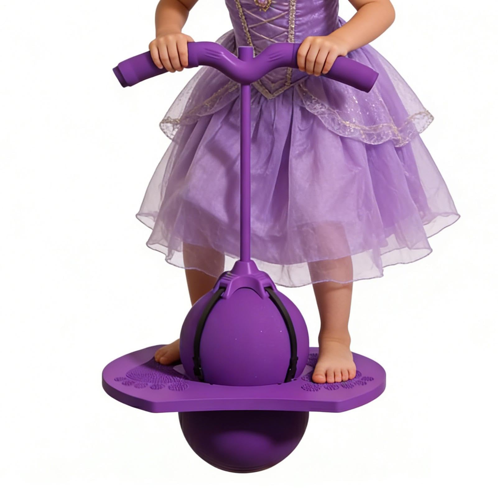 Balance Jumping Ball For Kids - Balance Jumping Ball With Handle AndBall Pump, Stick Pump BounceBall Jump Toy, High Board Strong Grip Deck Sticks For Boys Girls Adults BalanceOutdoor Indoor