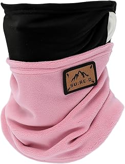 Calentador de cuello de tortuga, babero de felpa para colgar, uso al aire libre, juego de colores para la cabeza, medio empalmado, polainas de cuello de algodón para hombres, rosa, talla única