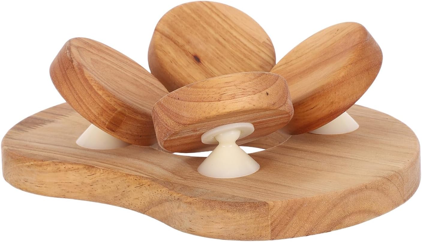 Kichvoe Wooden Sauna Pillow and Lumbar Support Cushion for Indoor Steam Rooms, Ergonomic Backrest Made of Natural Sauna Wood, Spa Accessory for Neck and Waist Comfort