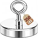 DIYMAG Magnet 2 Inches 350 Lbs Strong Magnets Fishing Nail Removal Tool Pickup Super Heavy Duty Security Large Tags Neodymium Big Remover Powerful Strongest Clothes Magnetic High Power (50mm)