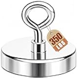 DIYMAG Magnet 2 Inches 350 Lbs Strong Magnets Fishing Nail Removal Tool Pickup Super Heavy Duty Security Large Tags Neodymium Big Remover Powerful Strongest Clothes Magnetic High Power (50mm)