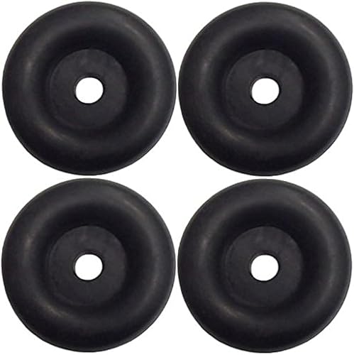 Paquete de 4 topes de puerta de rampa de remolque de 2.5 pulgadas, compatible con escotilla de carga de camión, topes redondos de goma