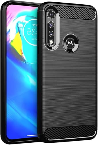 for Moto G Power 2020 Slim Phone Case,Thin Soft Silicone TPU Anti-Scratch Shockproof Raised Protective Cases Cover for Motorola G Power 2020,Brushed Black