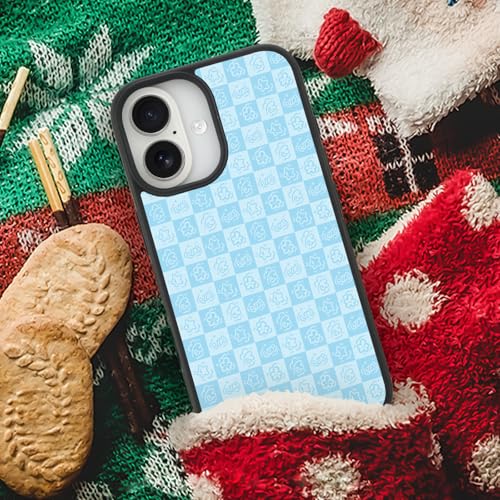 Coque iPhone 16 originale motif écossais bleu finition premium - 6
