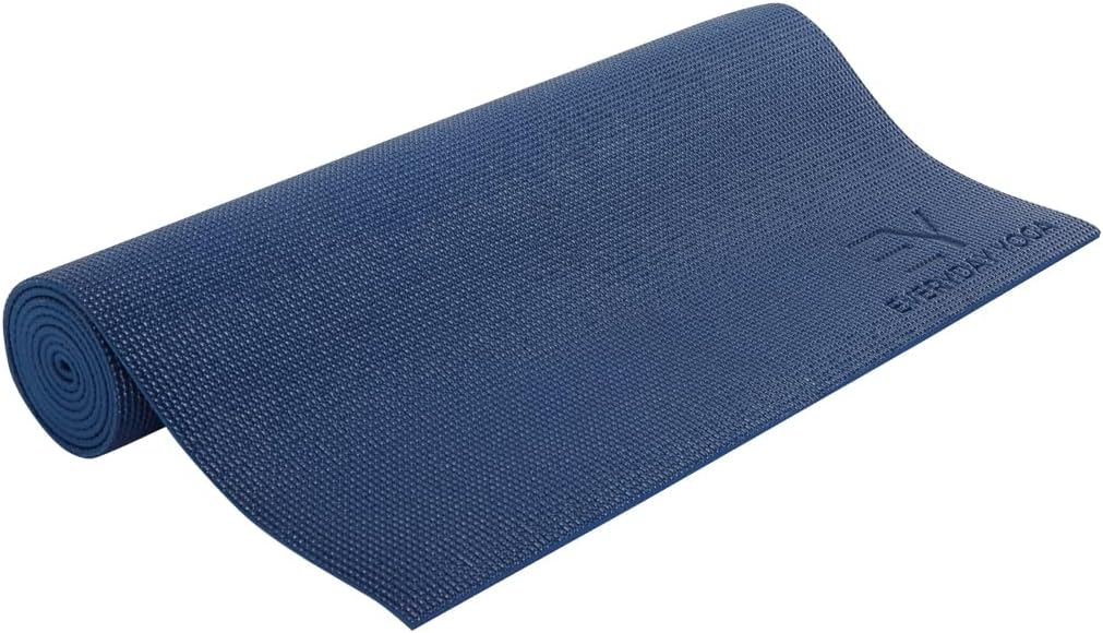 𝗘𝘃𝗲𝗿𝘆𝗱𝗮𝘆 𝗬𝗼𝗴𝗮 Deluxe Mat – Non Slip, Eco Friendly, Anti-Tear, 3-5mm Thickness for Yoga, Pilates & Floor Workouts