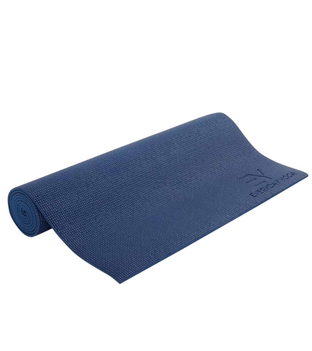 Everyday Yoga Mat 72 Inch 3mm – Premium Yoga Gear, Non-Slip Design & Lightweight Support for Home, Studio & Mindful Practice - True Navy