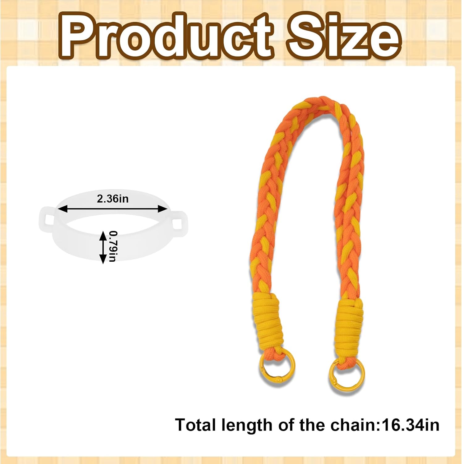 ALIBBON Water Bottle Handle Strap Compatible with 8-40oz Owala Stanley HydroJug Tumbler Owala Accessories Stanley Cup Accessories image 2