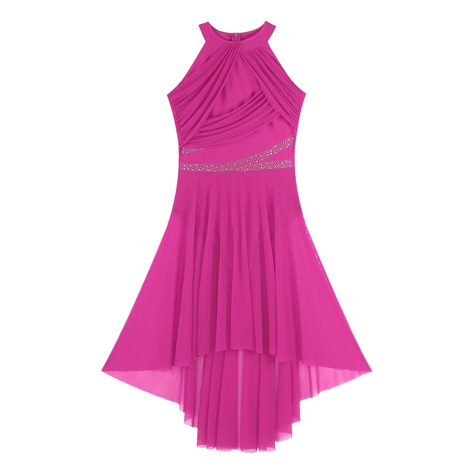 Lingerie Donna Sexy Rinestones Ha Arricciato L'Orlo Asimmetrico da Ballo