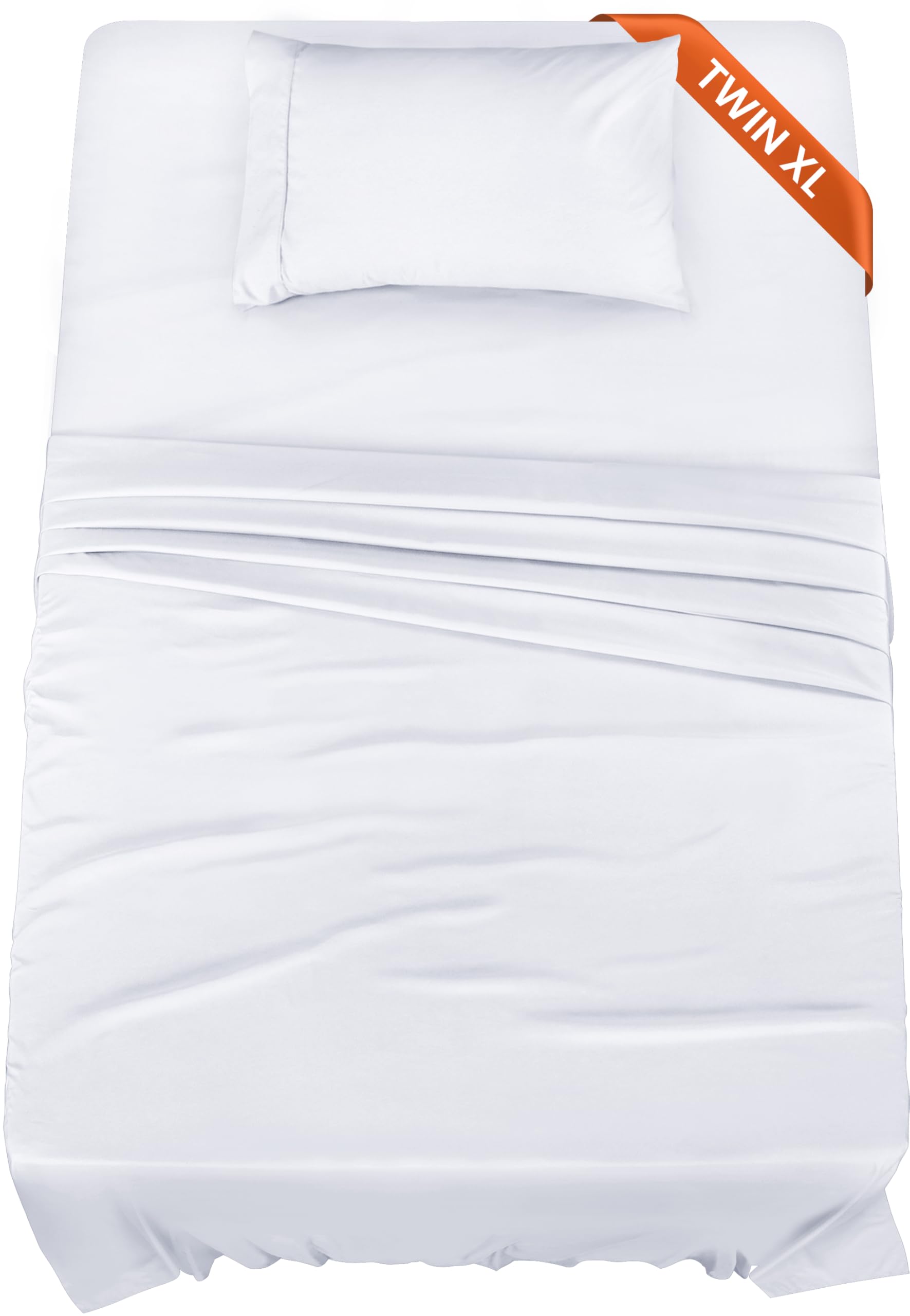 Utopia Bedding Twin XL Sheets - 3 Piece Bedding - Brushed Microfiber - Shrinkage and Fade Resistant - Easy Care (Twin Extra Long White)