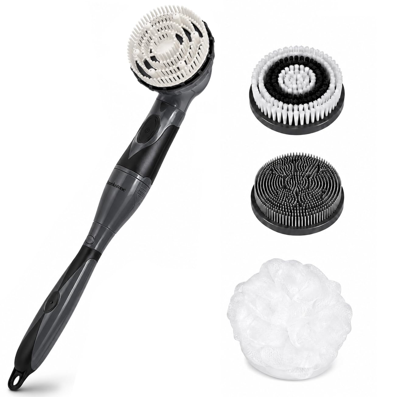 Amazon.com : Brookstone Electric Body Bath Brush | Long Handled