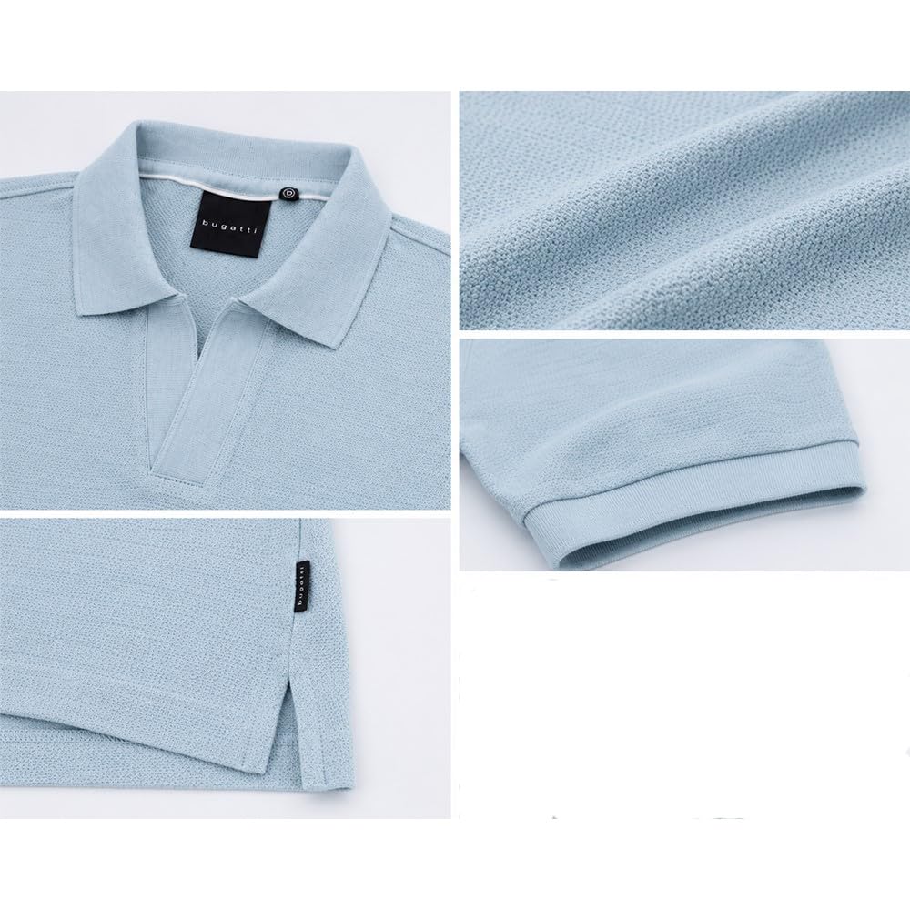 bugatti Polo Uomo Manica Corta in Piquet 100% Cotone 15114e-8150