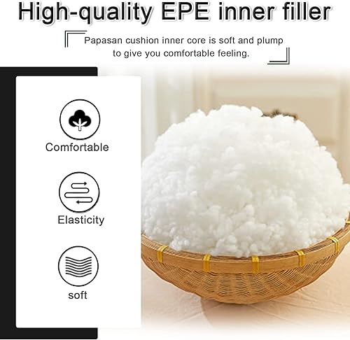 Miniatura 3 de HYCBT Cojín para silla de huevo, cesta colgante con reposacabezas, cojín de silla colgante, cojín de asiento redondo grande, hamaca colgante de