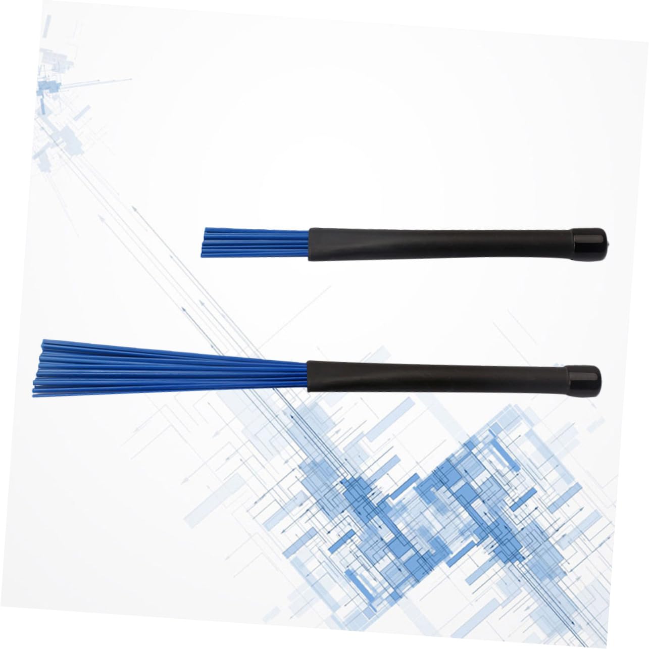 Levemolo Ergonomic Drum Brush Retractable Loop End Brush Jazz Drummer's Cleaning Tool Retractable