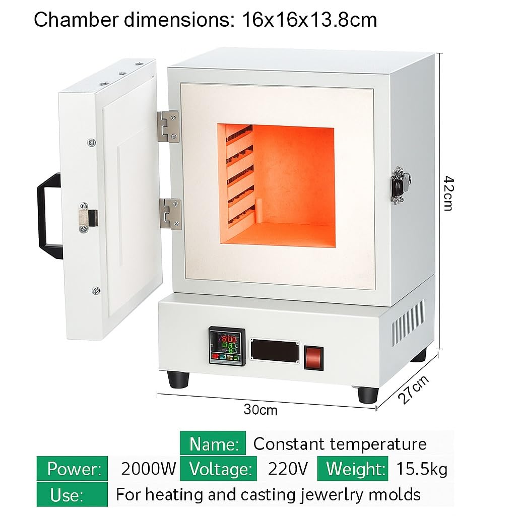 2000 W elektrischer Keramik-Labor-Muffelofen, 0–1150 °C elektrischer geschlossener Labor-Muffelofen, geschlossener Labor-Hochtemperaturofen, Elektroherde mit integrierter Programmsteuerung