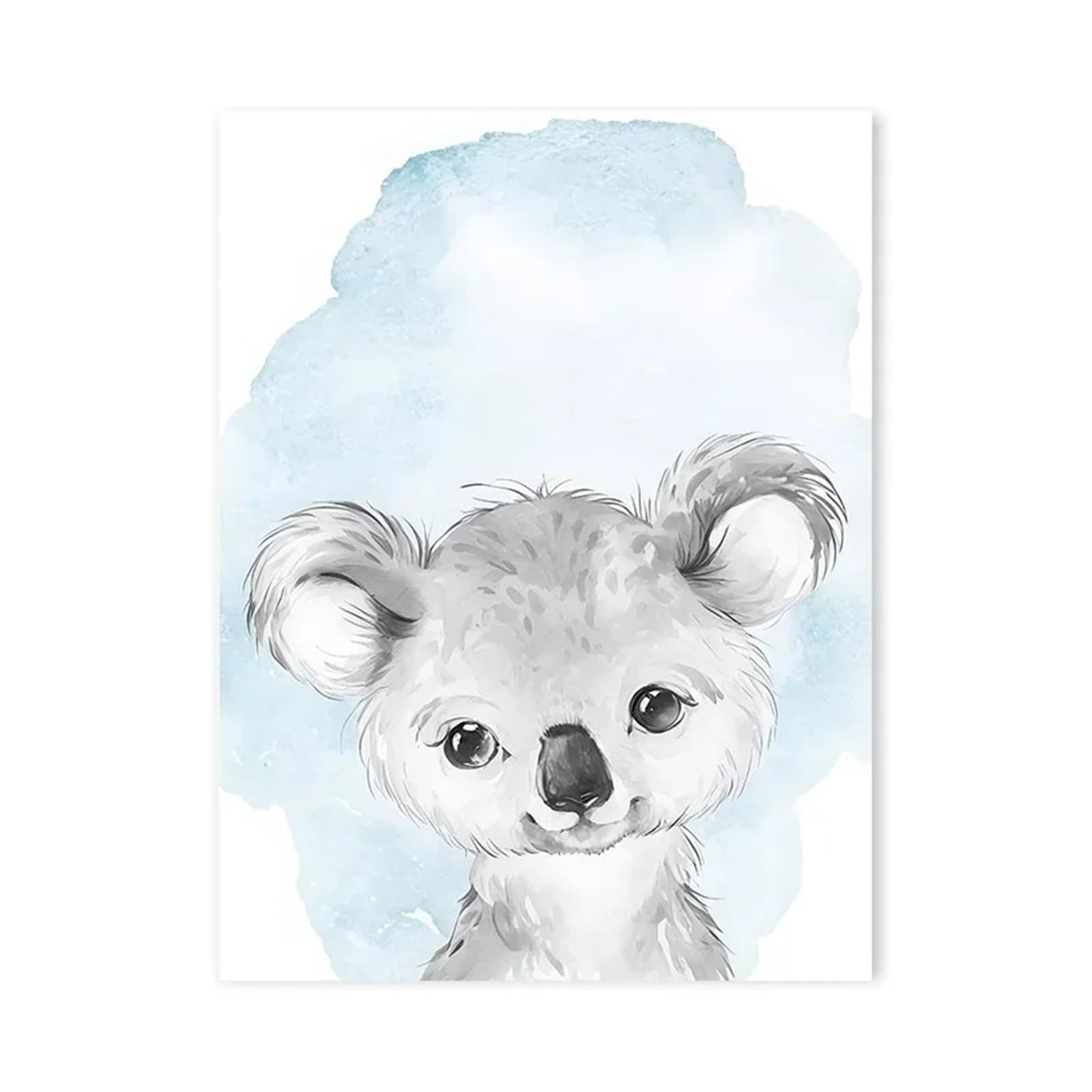 Affiches décoratives pour chambre d'enfant poster animaux sauvages girafe éléphant 50x70cm